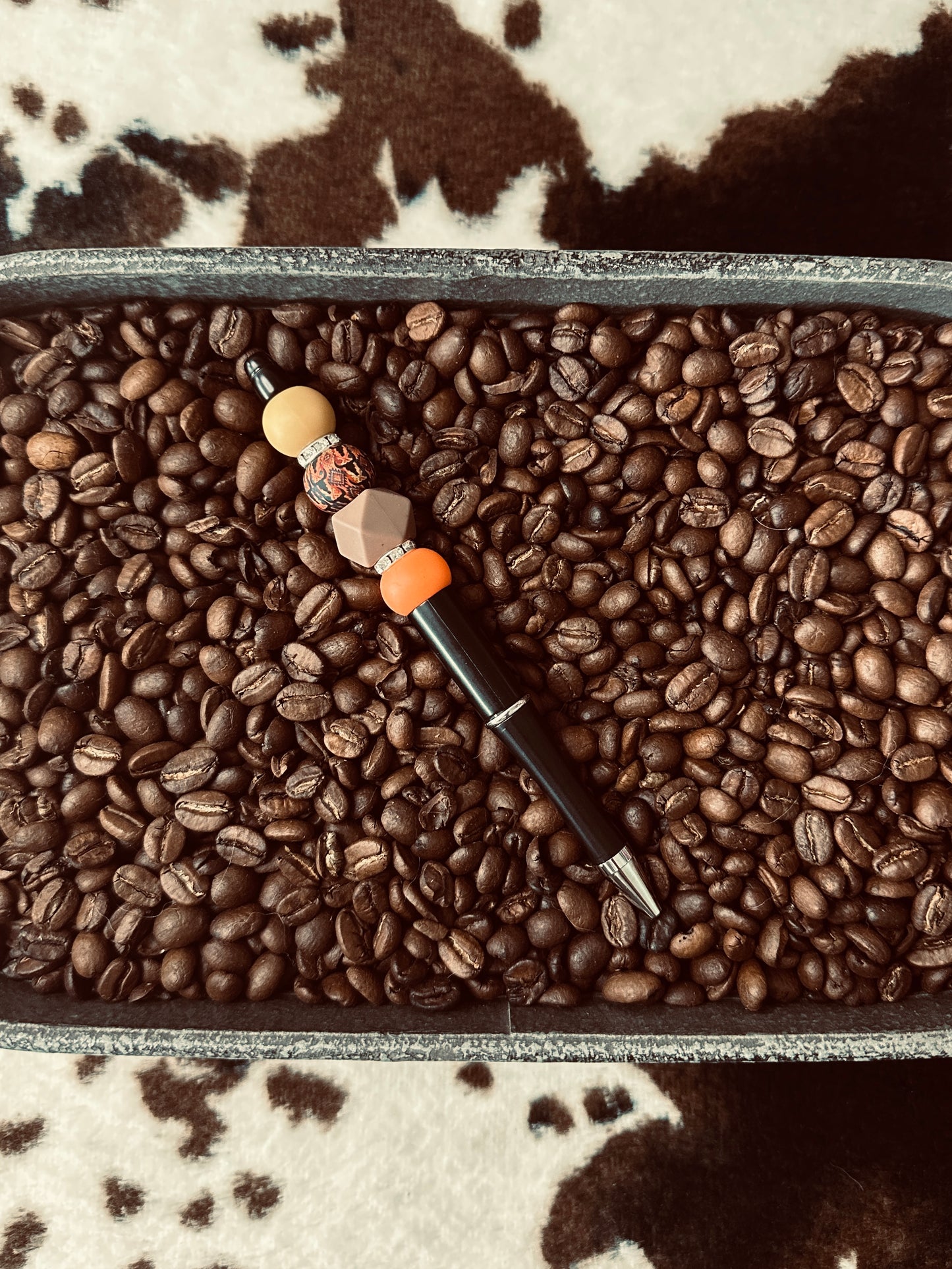 Orange Skull Pen