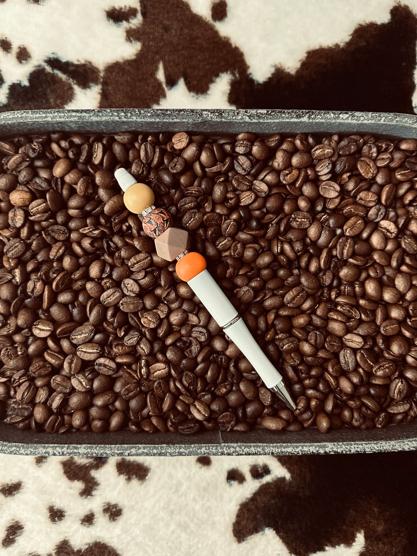 Orange Skull Pen