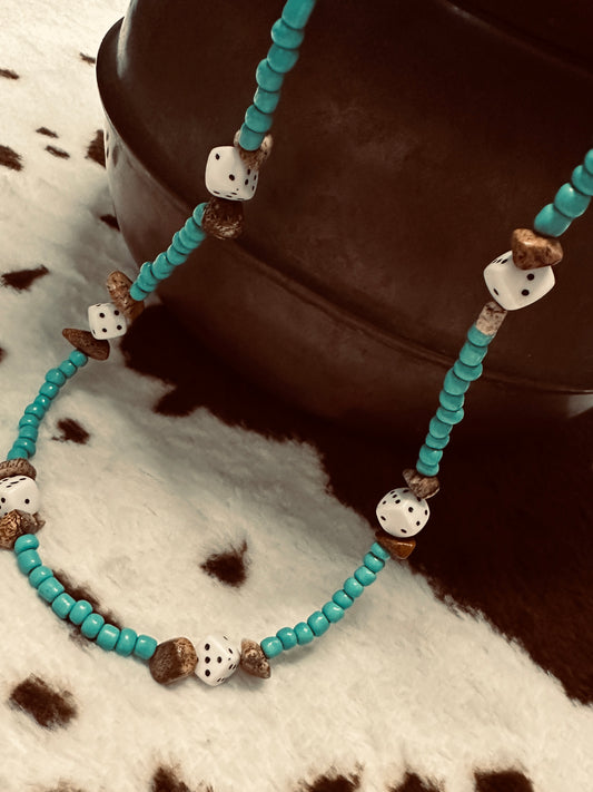 Sandy Dice Necklace