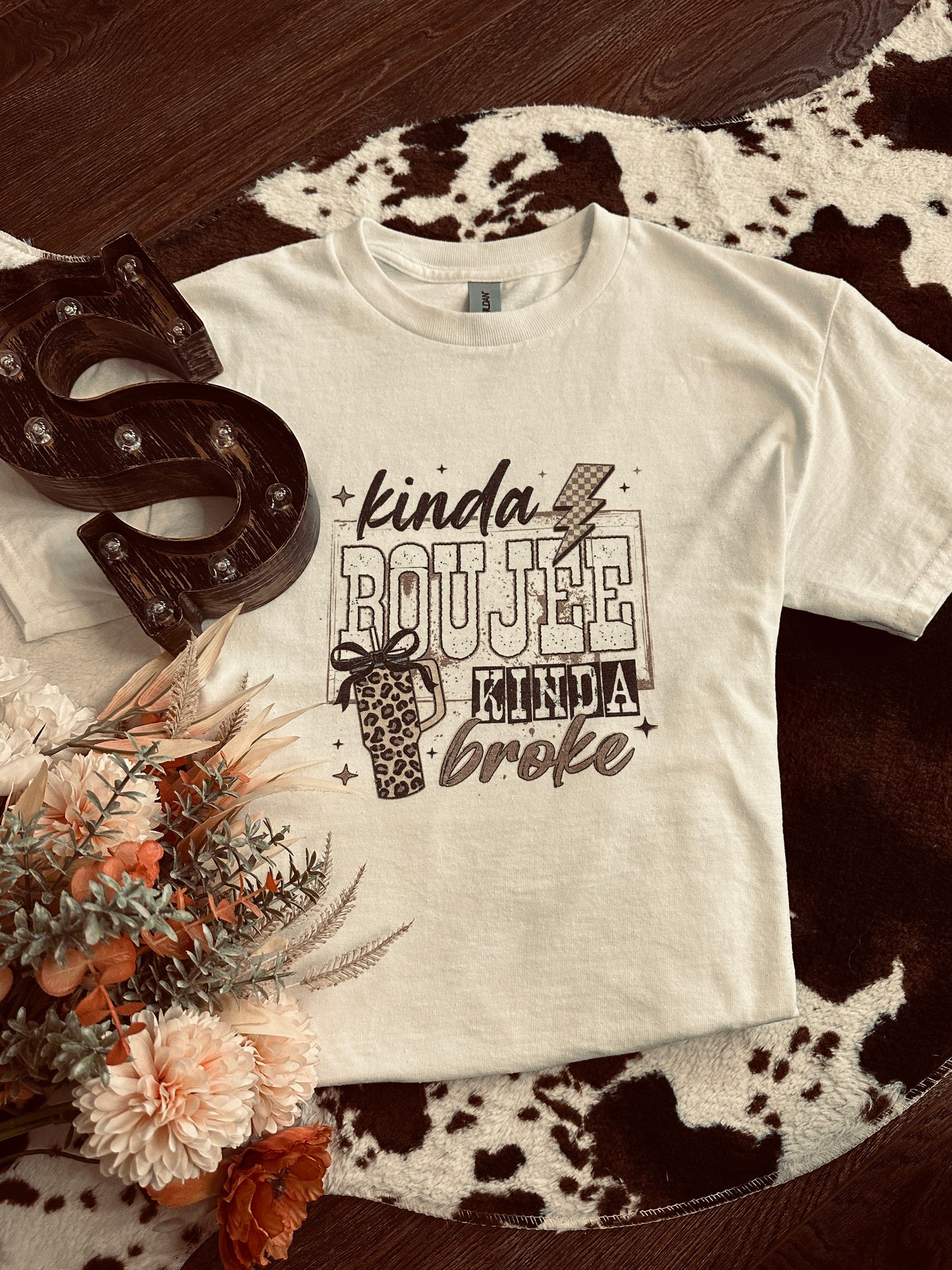 Kinda Boujee Kinda Broke Graphic Tee