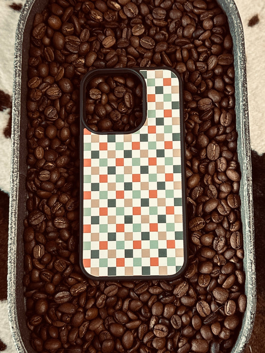 Christmas Checkered Phone Case
