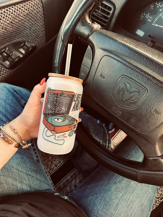 Bonnie & Clyde Glass Cup